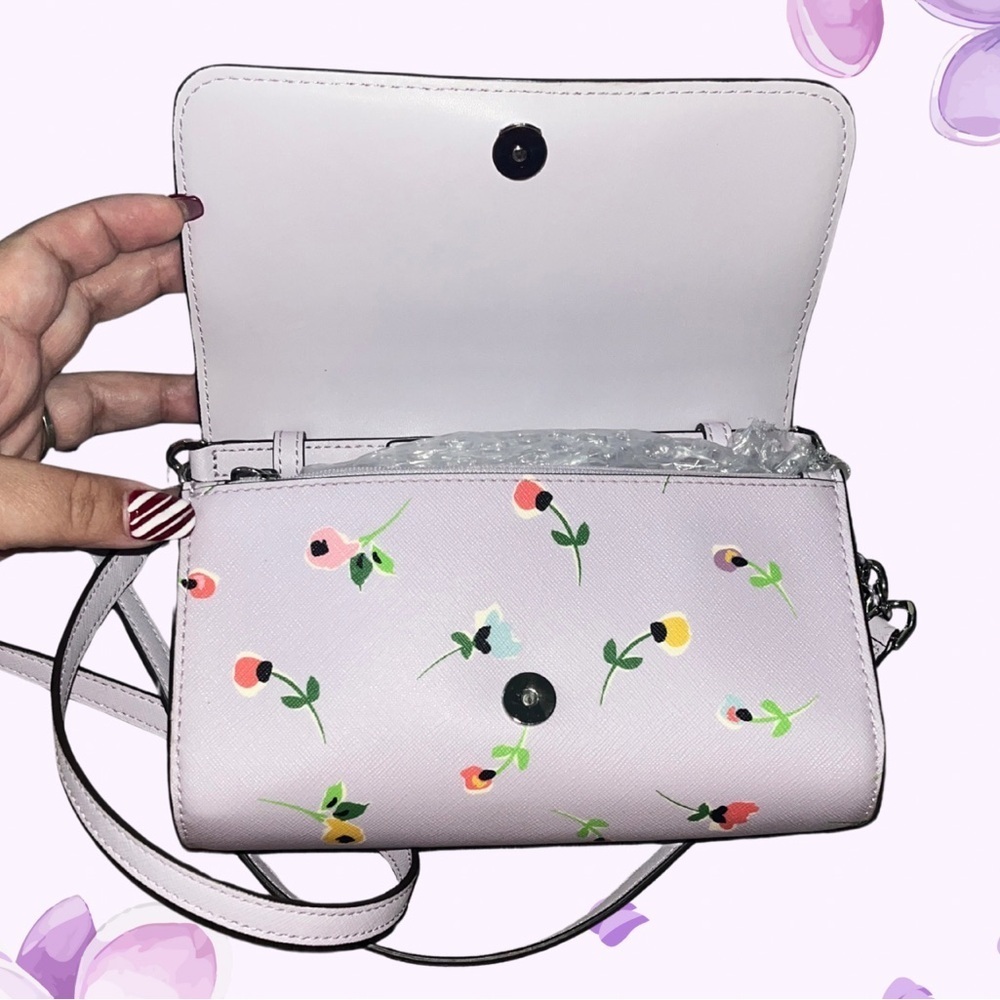 Kate Spade New York Cameron Floral Ditsy Convertible Crossbody Bag - Picture 6 of 11